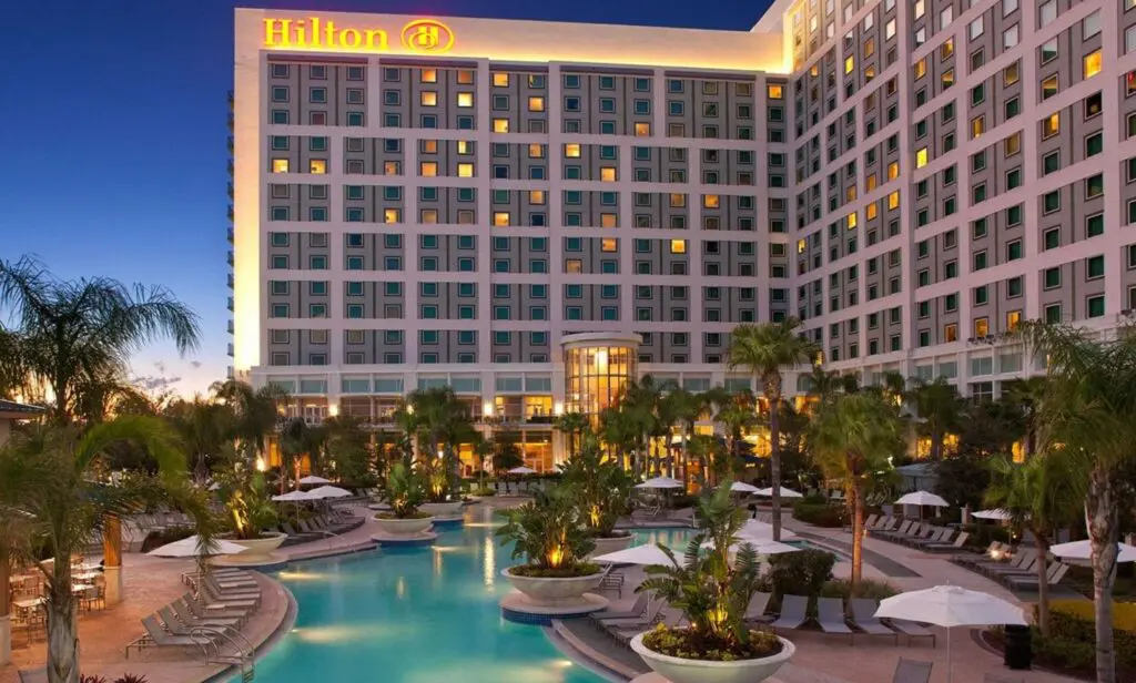 Graphic image of Hilton hotel