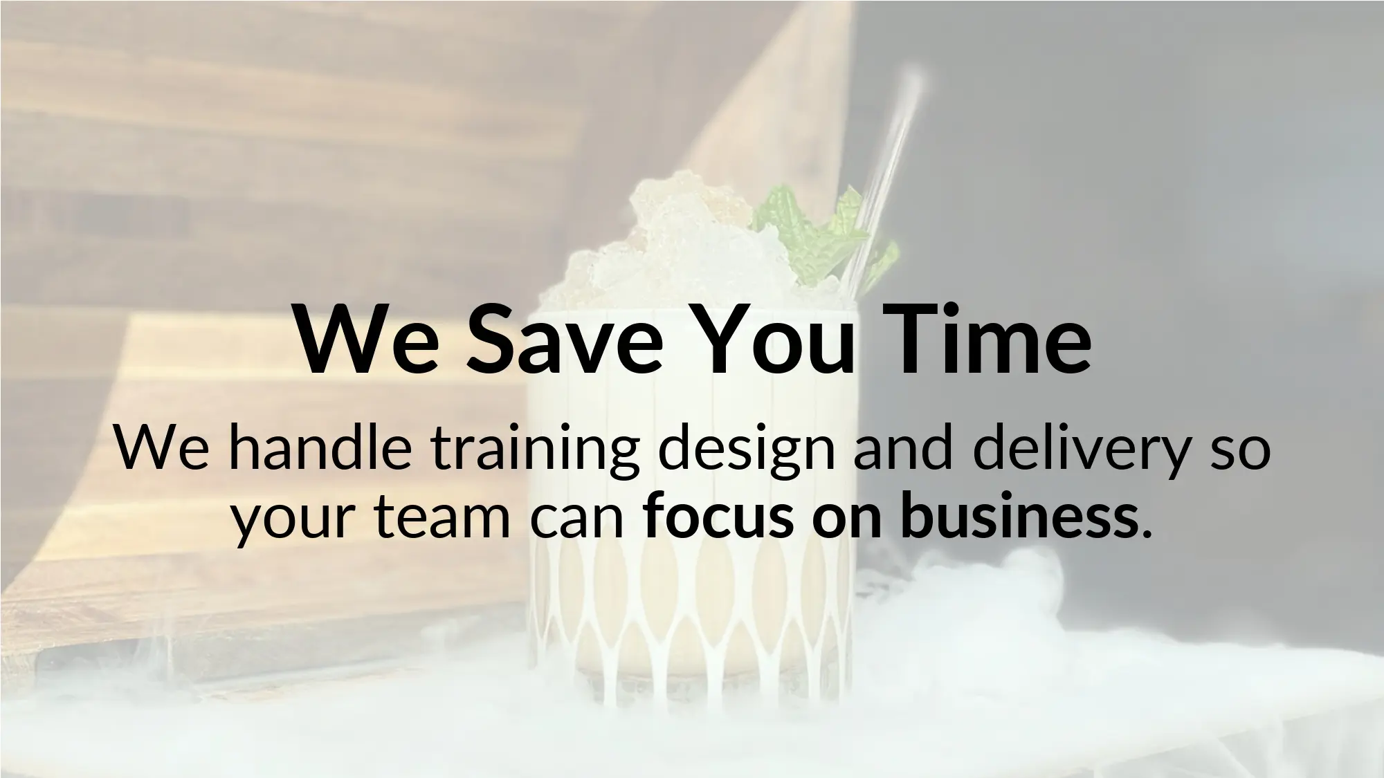 We Save You Time promotional text image.